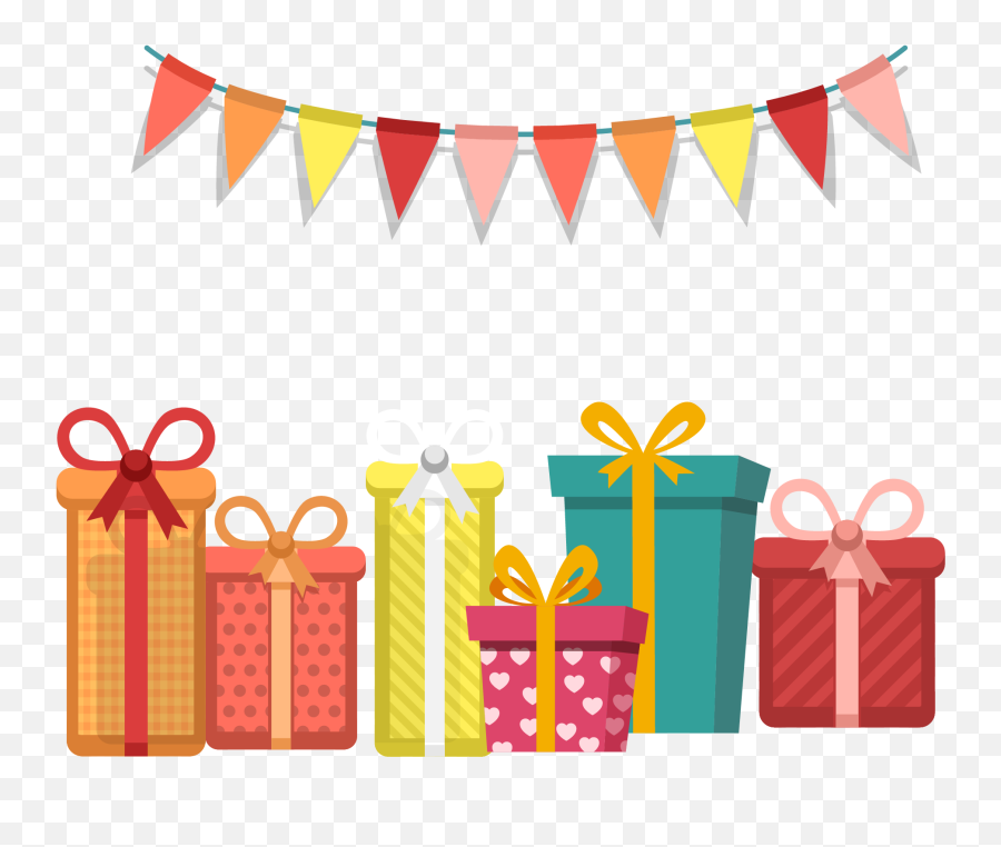 Bunting Decoration Party Parties Celebration Png Images - Vector Birthday Gifts Png,Bunting Png