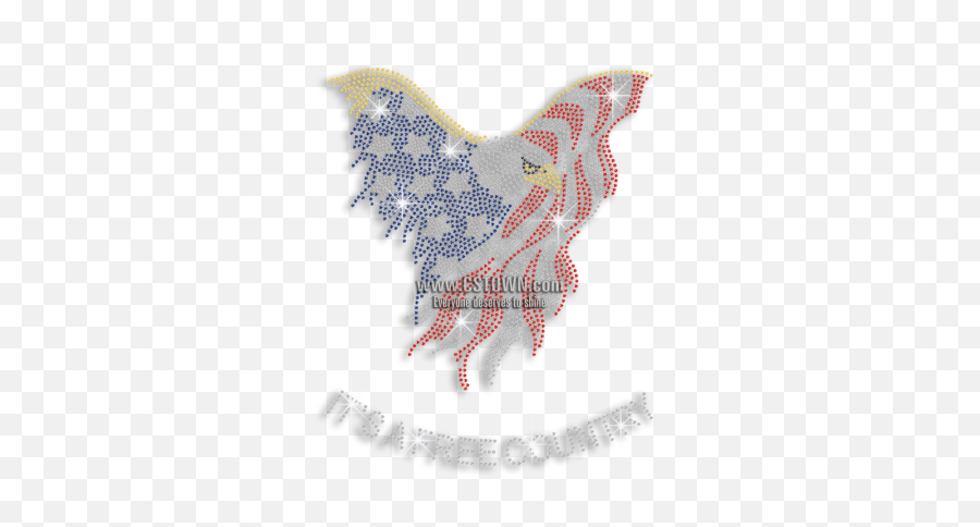 Download Itu0027s A Free Country Eagle Flying Rhinestone - Eagle Png,Nail Head Png