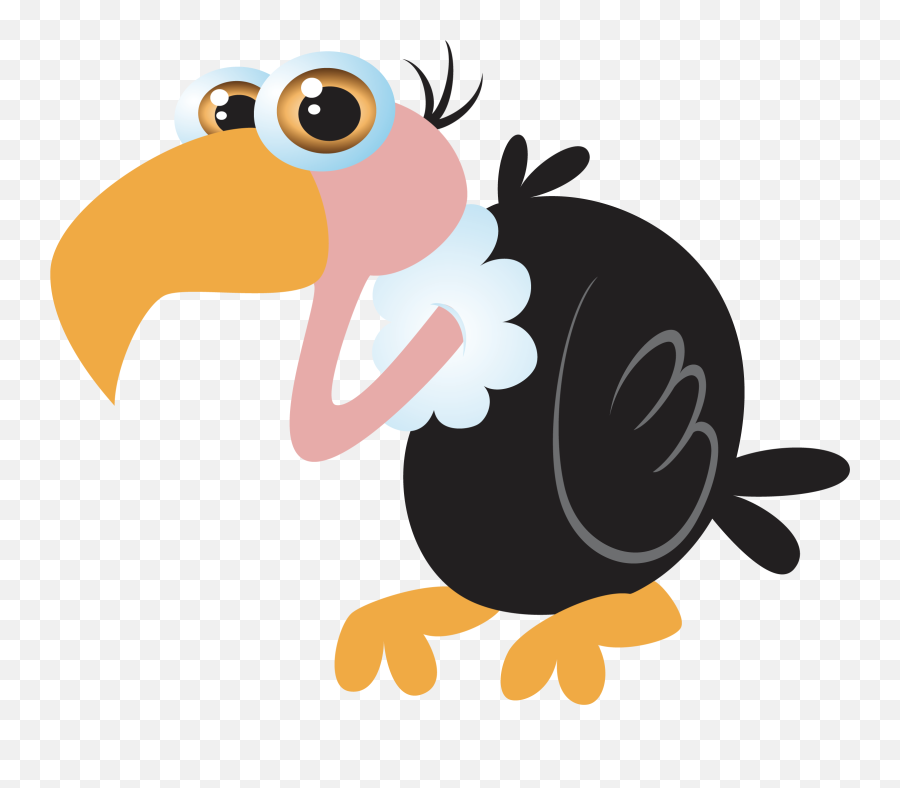 Download Bird Cartoon Clip Art Ostrich Transprent Png - Transparent Background Of A Vulture Animated,Cartoon Bird Png