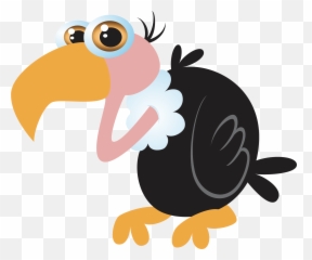 Download Bird Cartoon Clip Art Ostrich Transprent Png - Transparent Background Of A Vulture Animated,Cartoon Bird Png