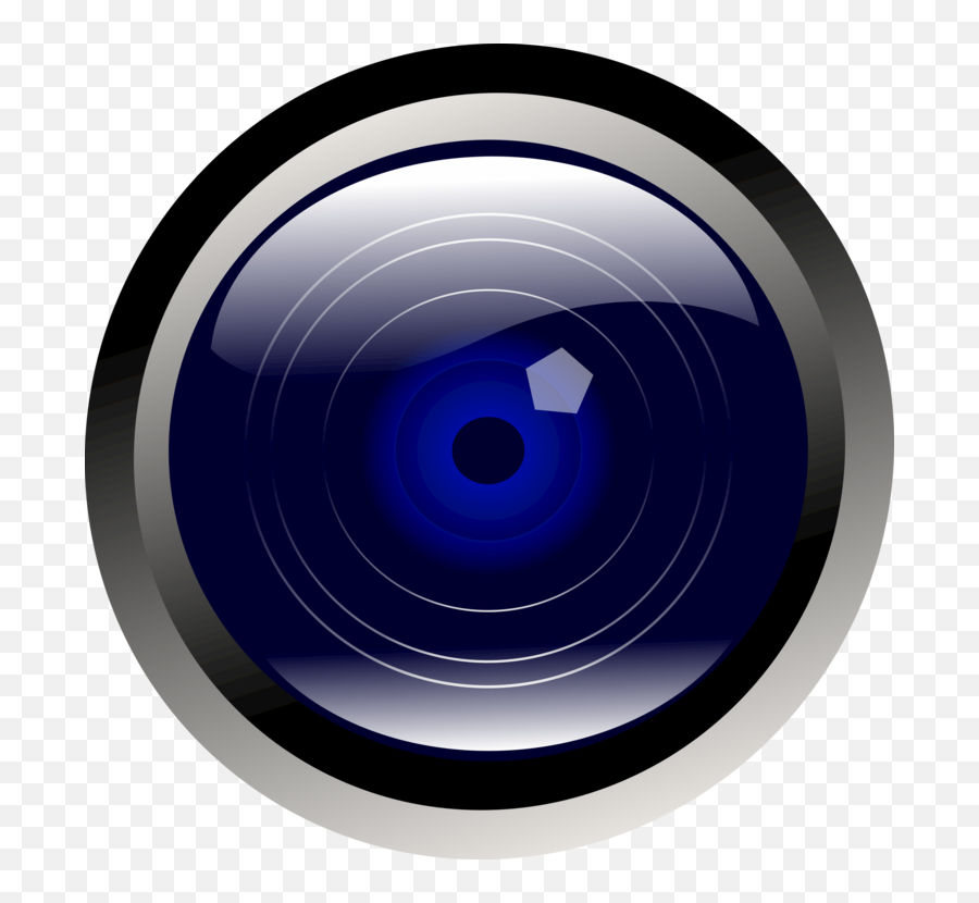 Blue Camera Lens Clip Art - Camera Lens Icon Png,Camera Lens Logo Png