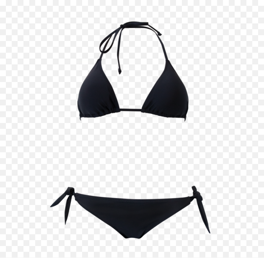 Black Triangle Bikini - Siyah Basic Bikini Ustu Png,Bikini Png