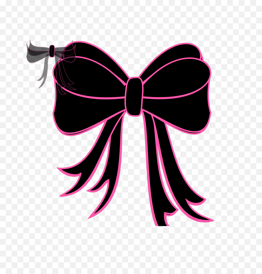 Black Bow Ribbon Png Svg Clip Art For - Minnie Mouse Ribbon Bow Black,Black Bow Png