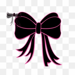 Black Bow Ribbon Png Svg Clip Art For - Minnie Mouse