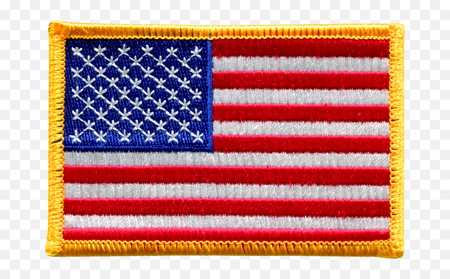 American Flag - Gold Border American Flag Patch Png,Gold Border Transparent