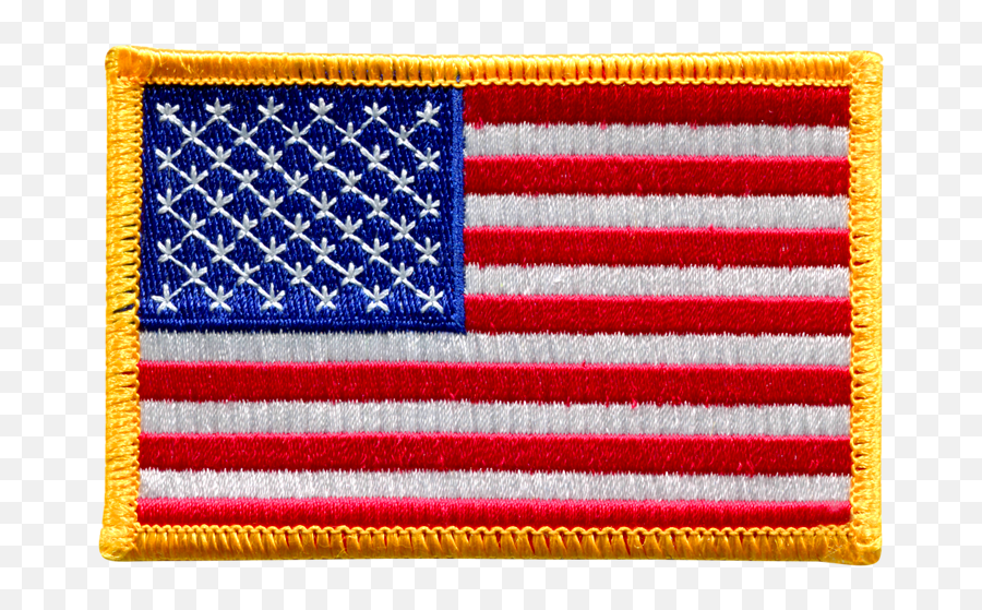 American Flag - Gold Border American Flag Patch Png,Gold Border ...