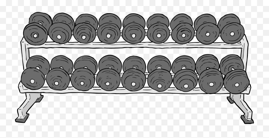 Dumbbells Rack Weights - Weight Rack Clip Art Png,Dumbbells Png