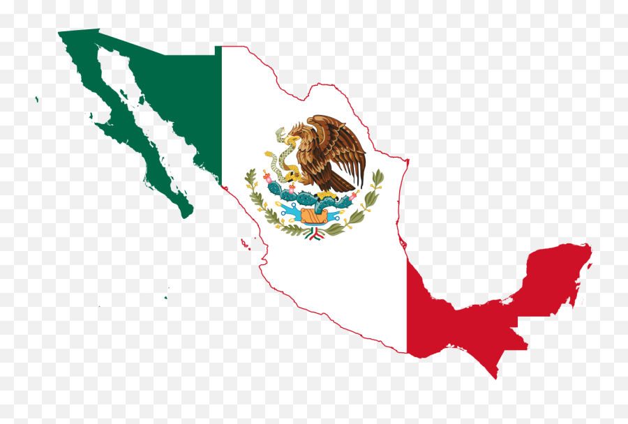 Mexico Flag Map - Mexico Flag And Map Png,Mexican Png