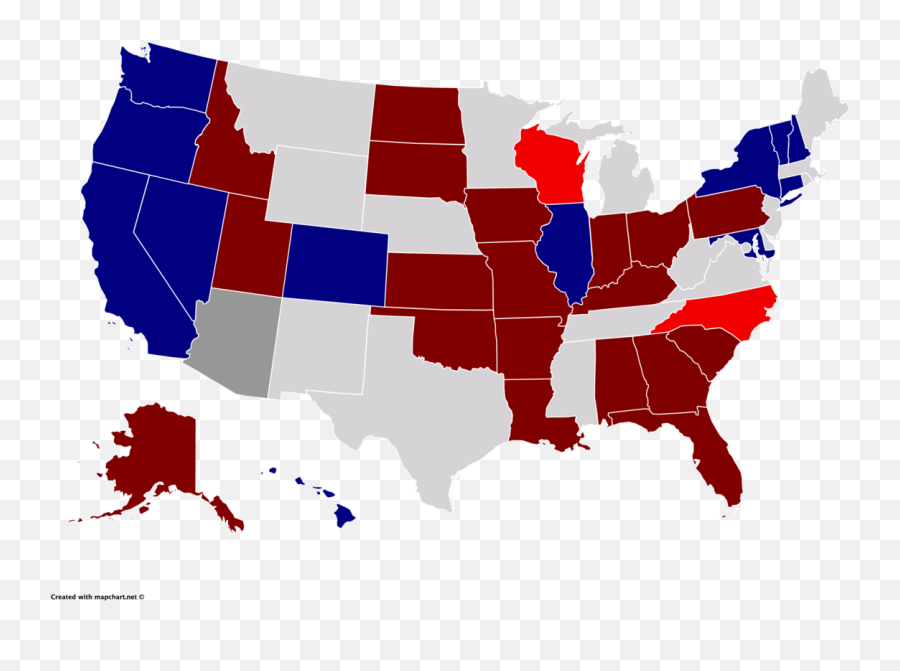 File2022 Us Senate Mappng - Wikipedia Governor Party By State,Us Map Png