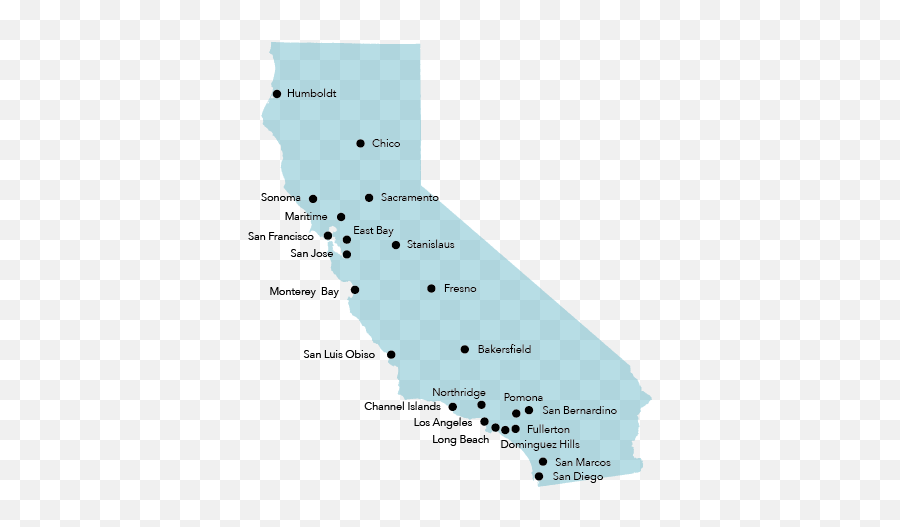 College Maps And Destinations - Lizard Education Private Universities In California Map Png,California Map Png