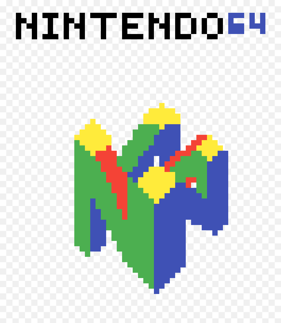 Pixilart - N64 Logo By Hackergodpixel Vertical Png,Google Pixel Logo