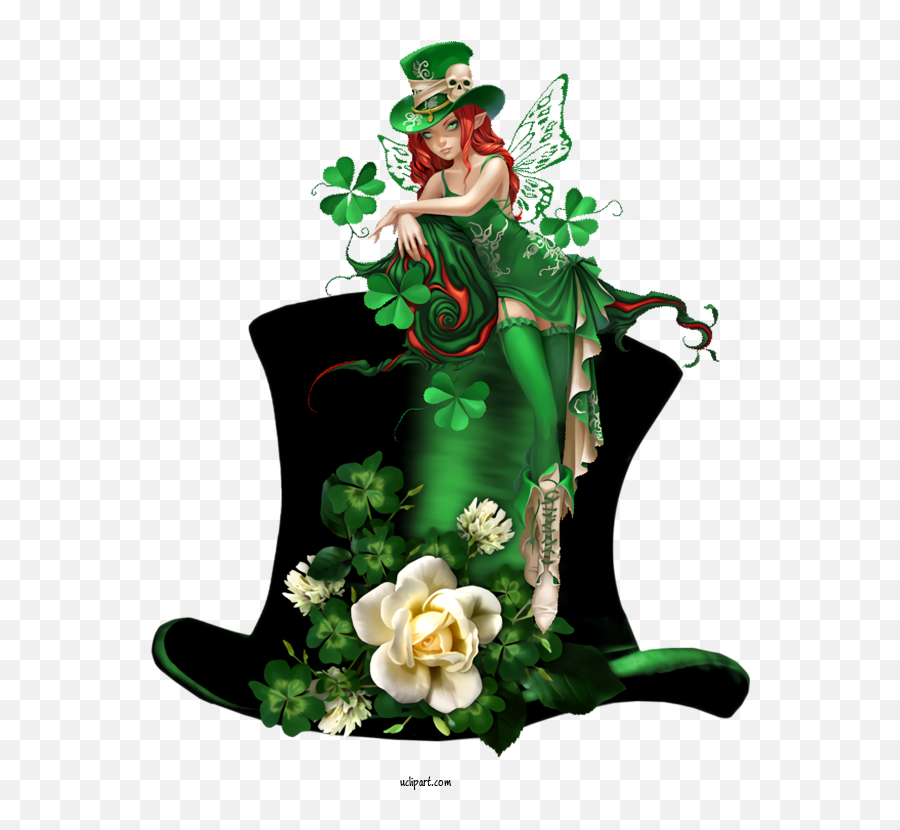 Holidays Saint Patricku0027s Day Leprechaun Plant For - Girl Fairy Leprechauns Png,Leprechaun Transparent