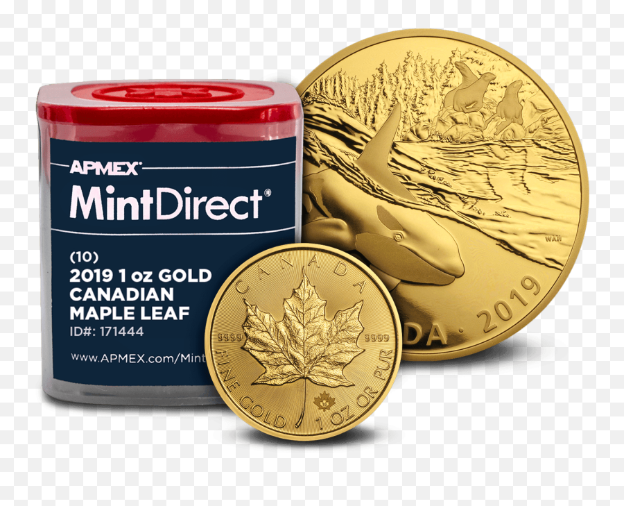 Royal Canadian Mint Gold Apmex - Maple Leaf Gold Tube Png,Canadian Maple Leaf Png