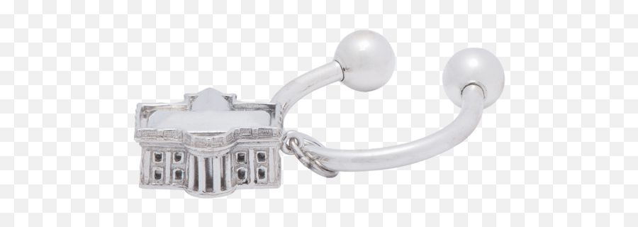 3d White House Sterling Silver Key Chain - Solid Png,House Key Png