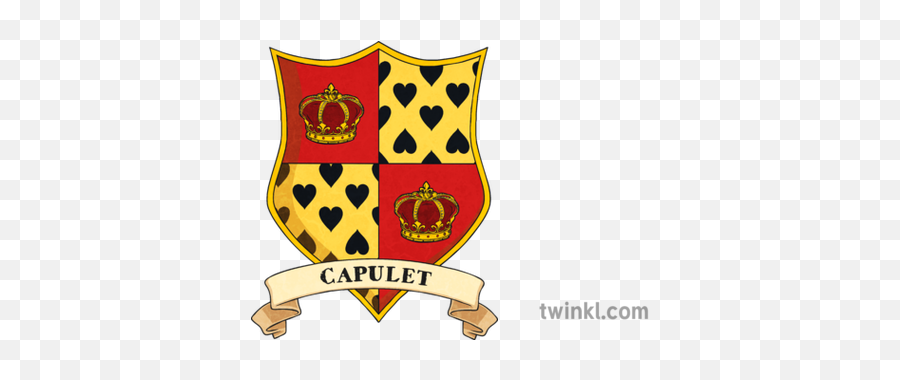 Capulet Coat Of Arms Romeo And Juliet - Romeo And Juliet Capulet Symbol Png,Coat Of Arms Template Png