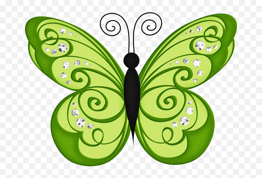 Butterfly Vector - Green Butterfly Clipart Png Download Green Butterfly Clip Art,Butterfly Clipart Png
