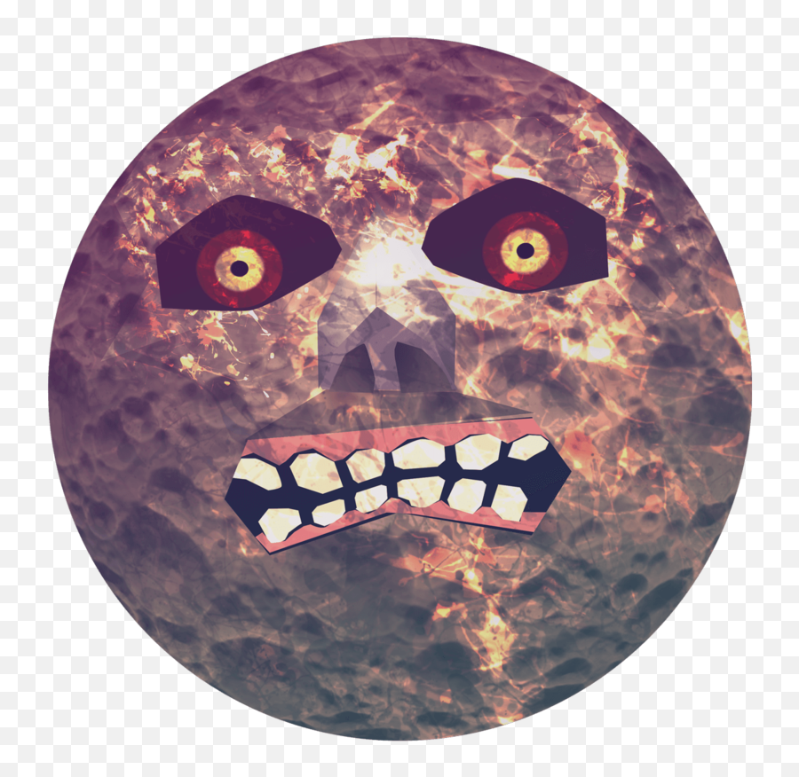 Mask Moon Png - Mask Moon Png,Majora's Mask Moon Png