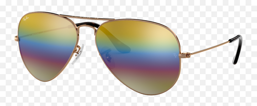 Aviator Mineral Flash Lenses - Ray Ban 3025 9020 C4 Png,Hipster Glasses Icon
