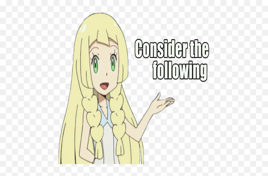 Lillie Consider The Following Spray - Pokémon Manga Consider The Following Png,Lillie Pokemon Icon