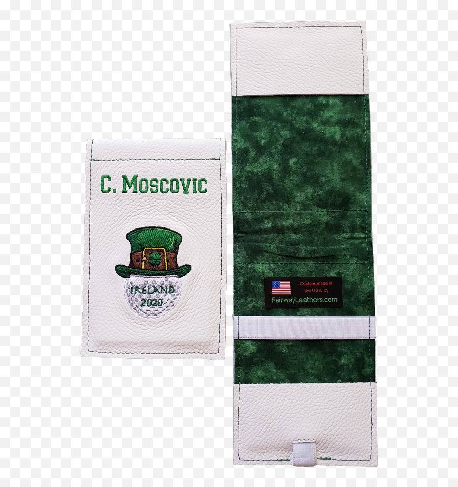 Leather Yardage Book Cover U2013 Fairway Leathers - Microfiber Png,Footjoy Icon White Saddle