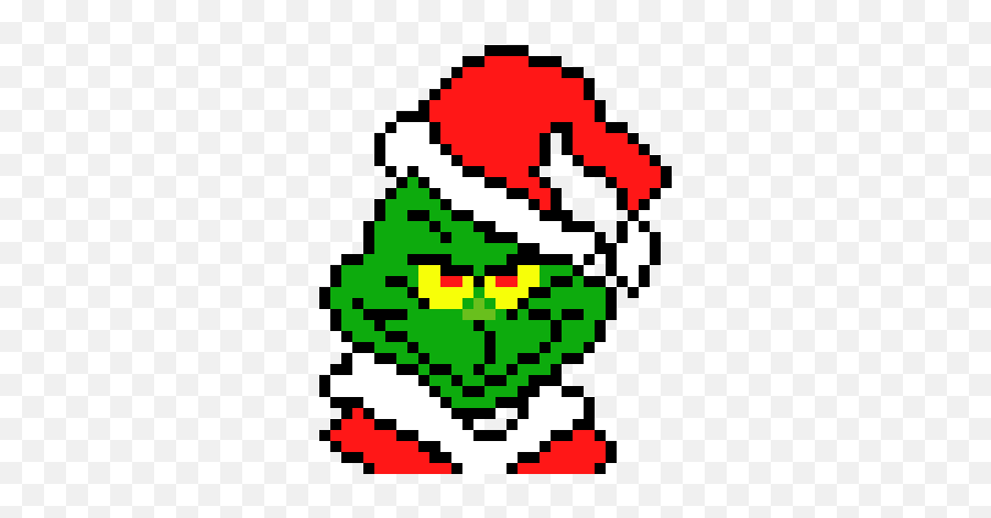 The Grinch Pixel Art Maker - Christmas Pixel Art Grinch Png,The Grinch Png