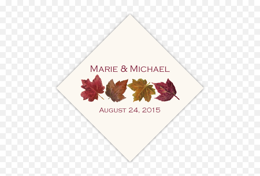 Maple Leaf Pattern Autumn Favor Tags - Language Png,Red Maple Leaf Icon