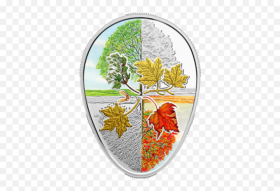 1 Oz - Maple Leaf And Season Png,Four Seasons Icon
