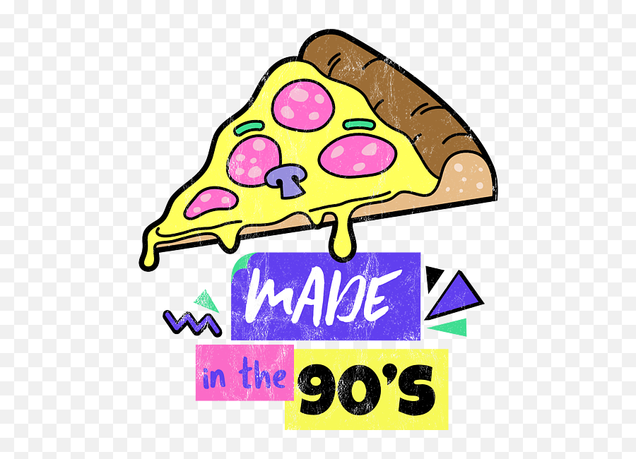 Made In The 90s Pizza Pie Retro Throwback T - Shirt Fresh Prince Logo Png,Nineties Icon