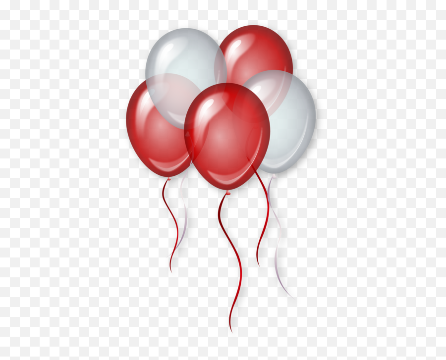 Red And White Balloons Png - Transparent Png Red White Balloons,White Balloons Png