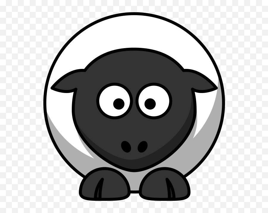 Sheep White With Black Face Feet Svg Vector - Animals In Arabic For Kids A Cheerful E Book Png,Sheep Icon Png