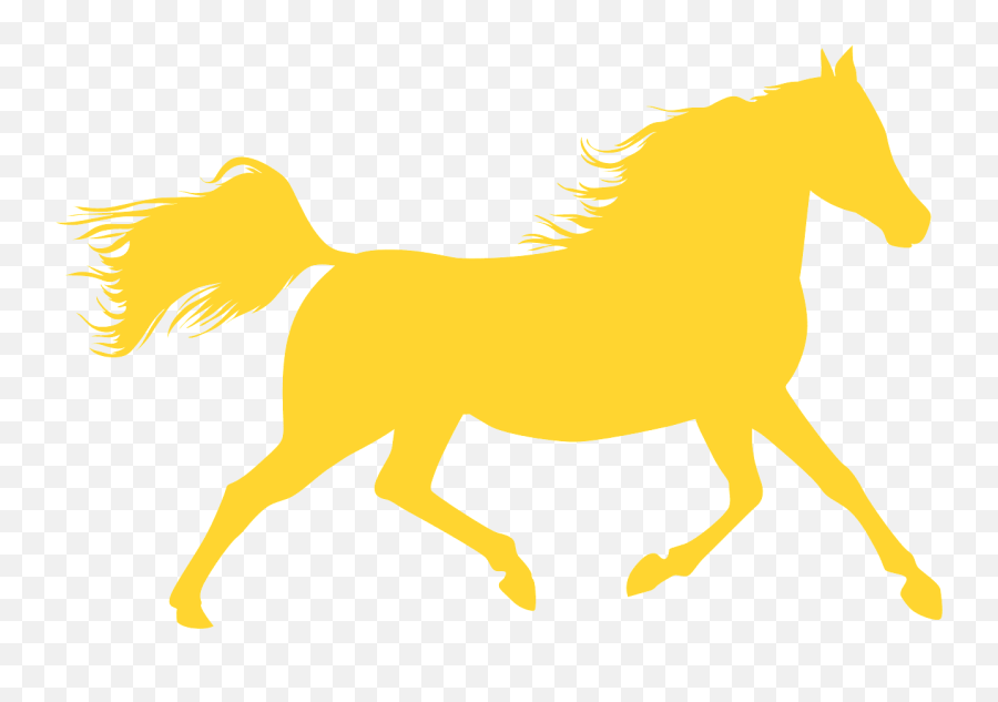 Running Horse Silhouette - Free Vector Silhouettes Creazilla Mane Png,Horse Running Png