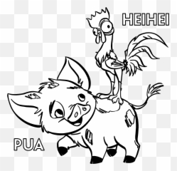 Ana Livro Para Colorir Moana - Moana Colouring Pages For Kids Png,Hei Hei Png