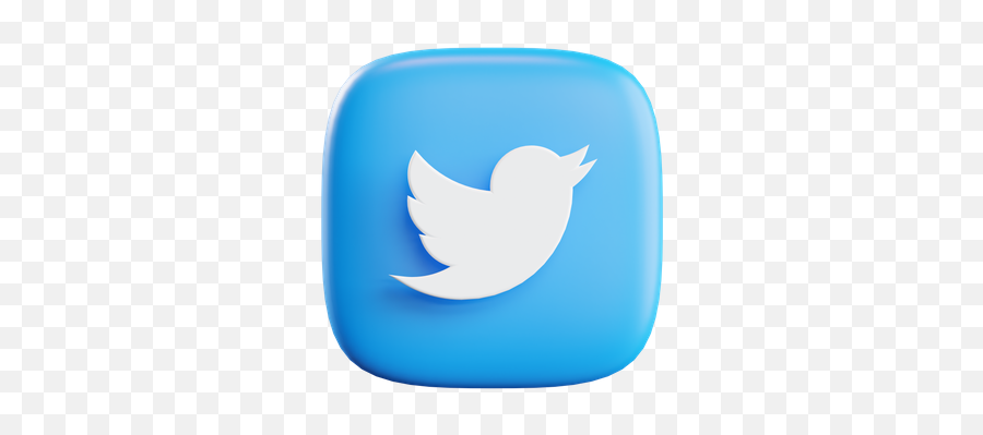 Free Twitter Logo 3d Illustration Download In Png Obj Or - Twitter Vert,App Icon 72x72