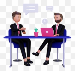 Premium Job Interview Discussion 3d Illustration Download In - 3d Icon png