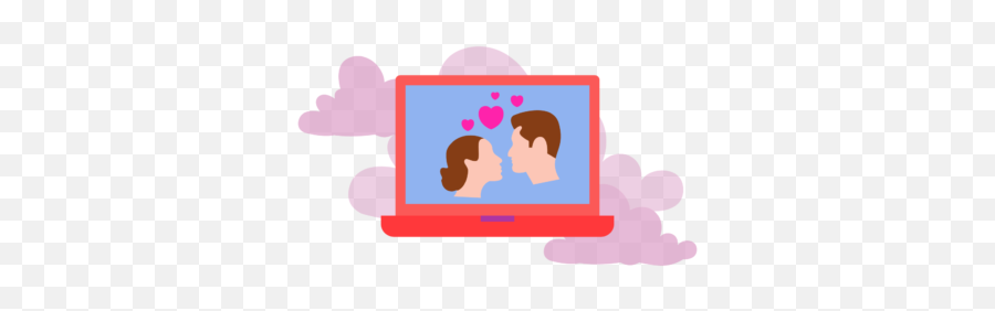 Cute Icon Wedding Couple Cloud Purple Graphic By - Girly Png,Couple Icon