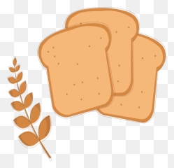 Bread Design Png Clipart - Toast Clipart Png,Bread Clipart Png