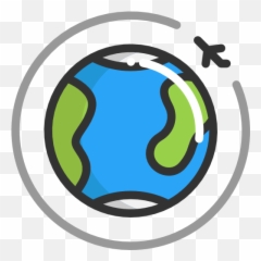 Earth International Planet World Grid Travel Transport - Travel Icon Png Color