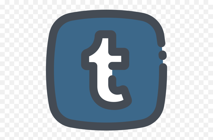 Social Media Logo Tumblr Free Icon - Iconiconscom Social Media Logo Met T Png,Social Icon Images