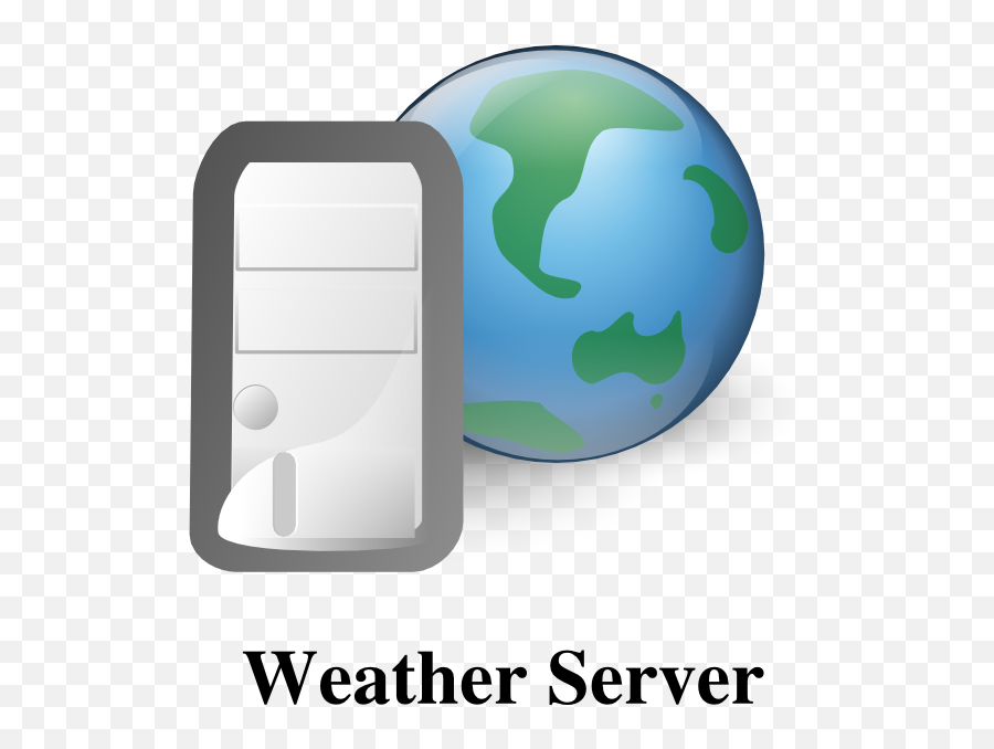 Weather Server Clip Art - Vector Clip Art World Wide Web Png,Weather Icon For Computer