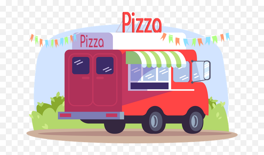 Premium Food Trucks Illustration Pack From U0026 Drink - Italy Food Truck Transparent Background Png,Foodtruck Icon