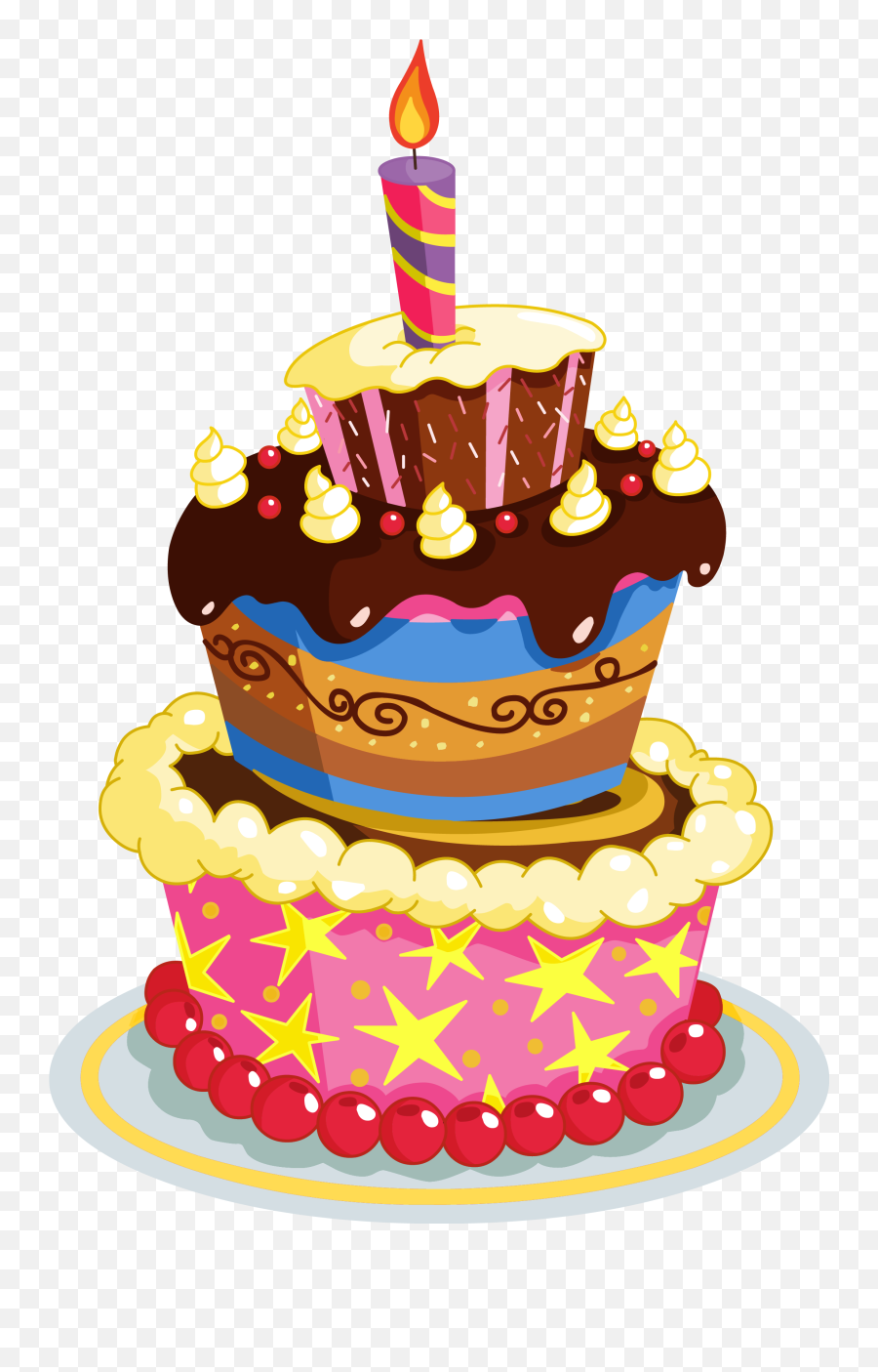 Birthday Cake Transparent Png Clipart - Birthday Cake Clipart Png,Birthday Cake Clipart Transparent Background
