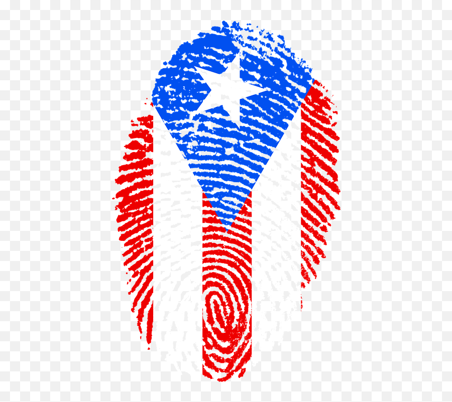Puerto Rico Flag Fingerprint - Puerto Rico Flag Png,Puerto Rico Flag Png