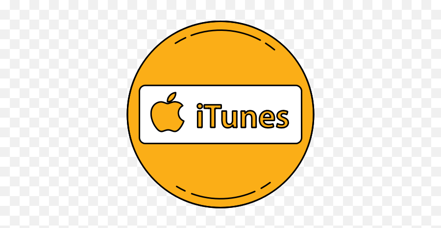 Apple Itunes Logo Orange Icon - Circle Png,Itunes Png
