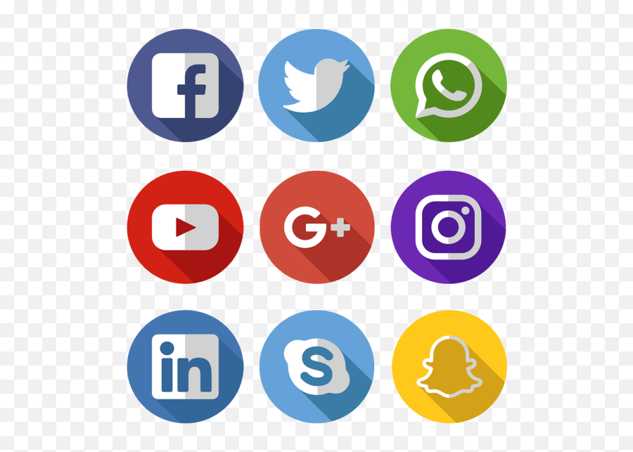 Social Media Icons - Social Media Icon Png,Social Media Icons Transparent Background