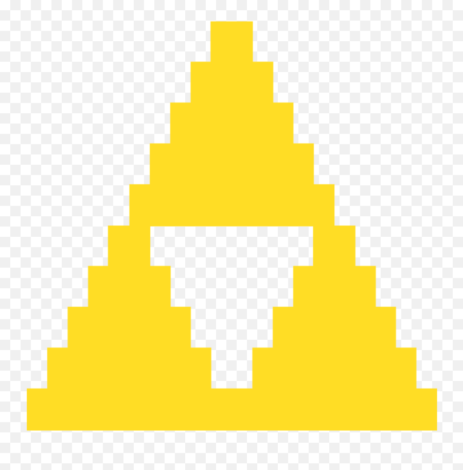 8 Bit Triforce Png Vector Free Library - Legend Of Zelda Triforce 8 Bit,Triforce Transparent Background