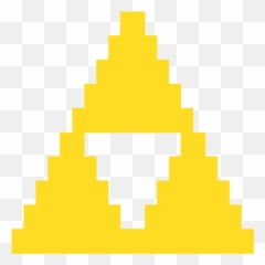 8 Bit Triforce Png Vector Free Library - Legend Of Zelda Triforce 8 Bit,Triforce Transparent Background