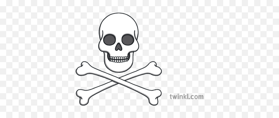 Crossbones Pirate Flag Jolly Roger Eyfs - Draw A Jolly Roger Flag Png,Pirate Flag Png