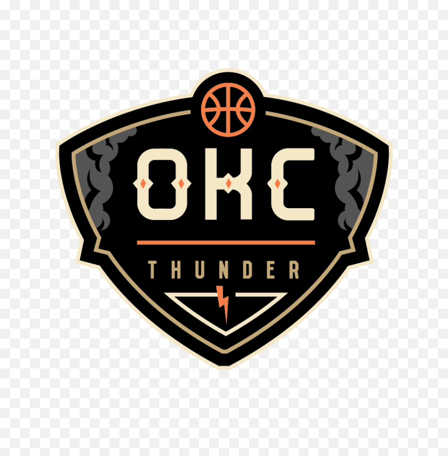 Download Hd The Thunder Are An Nba Team With Star Power But - Okc Thunder Logo Png,Nba Logos Png