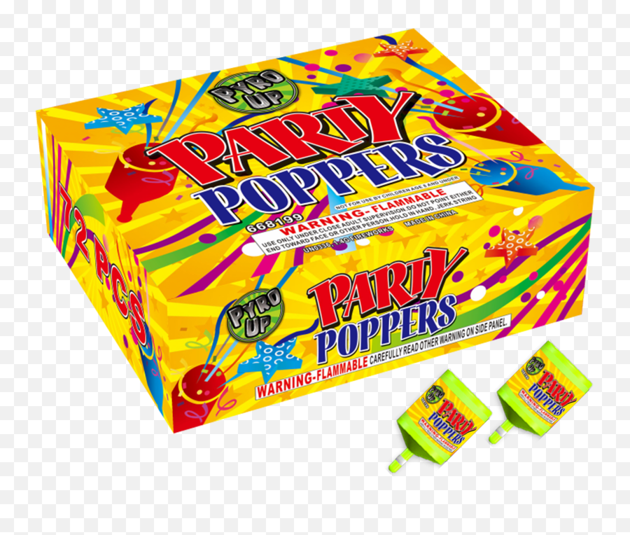 Party Popper Box Pyro Junkie Fireworks - Graphic Design Png,Party Popper Png