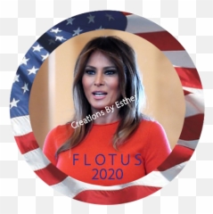 Flotus - Melania Trump 2020 Pocket Mirror eBay American Flag png